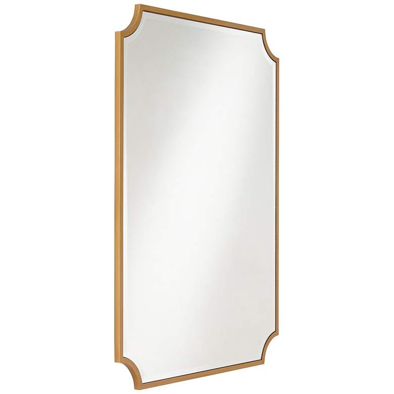 Image 7 Jacinda Antique Gold 30 inch x 40 inch Rounded Cut Edge Wall Mirror more views