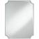 Jacinda Silver 30" x 40" Rounded Cut Edge Wall Mirror