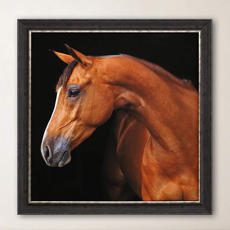 Image 2 Jack the Horse 42" Square Giclee Framed Wall Art