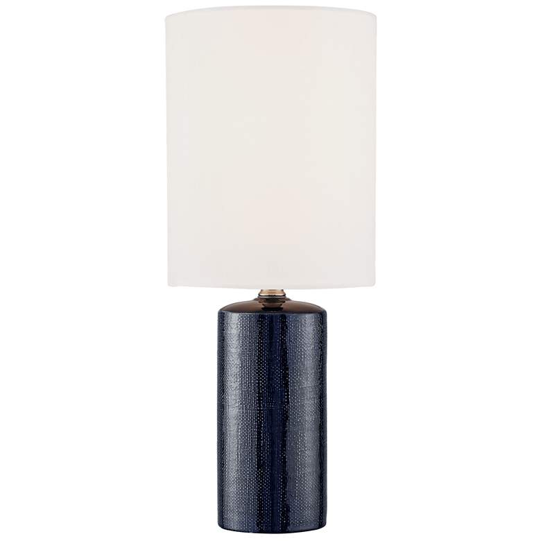 Jackie 19&quot; High Navy Blue Accent Table Lamps Set of 2 more views