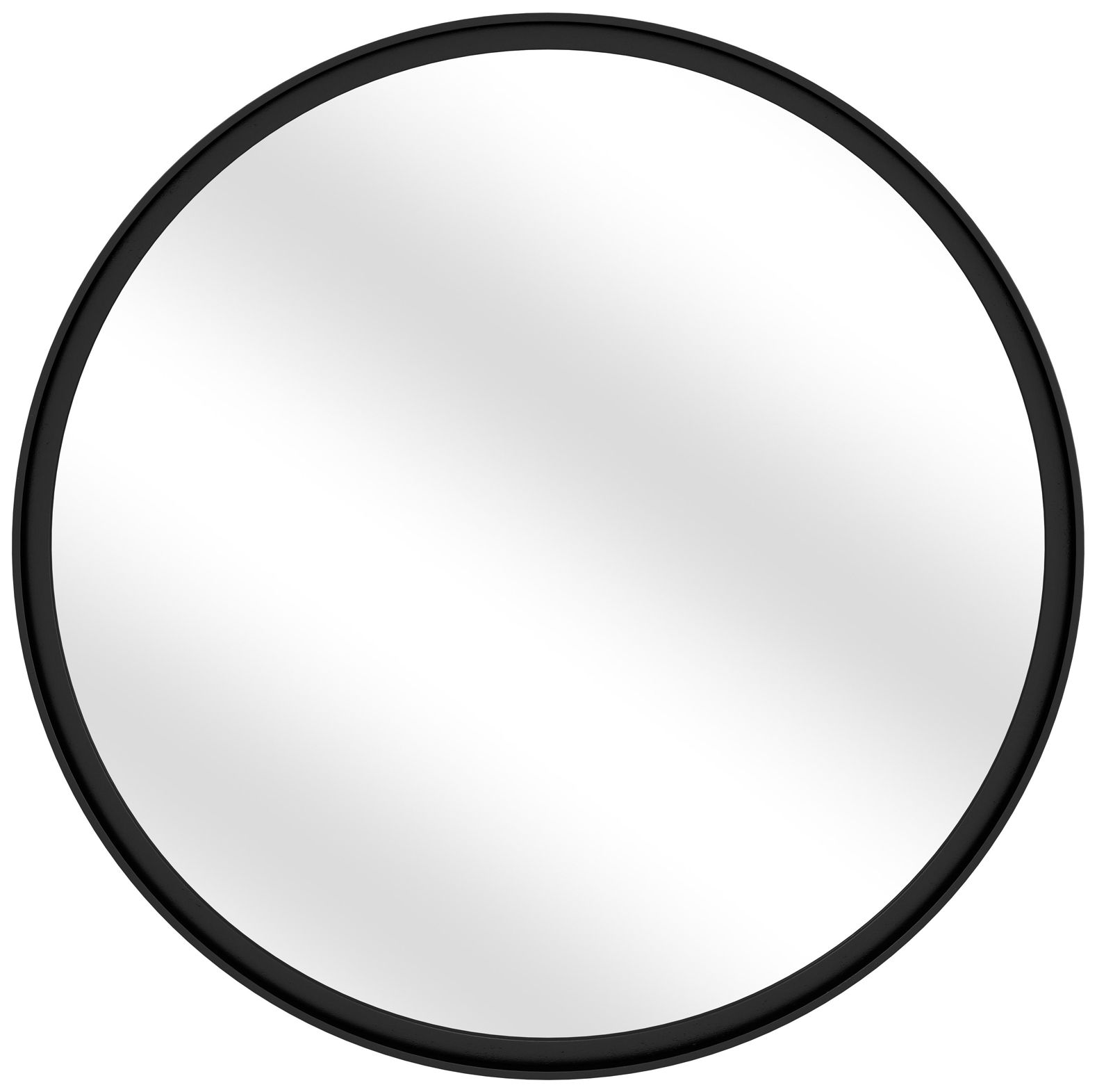 Image 2 Jackie Black Metal 36" Round Wall Mirror