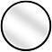 Jackie Black Metal 36" Round Wall Mirror