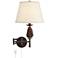 Jackie Bronze Pinecone Adjustable Swing Arm Wall Lamp