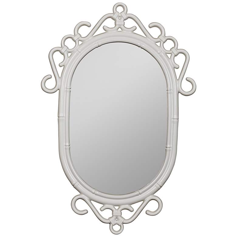 Image 1 Jackie Glossy White 24" x 36" Wall Mirror
