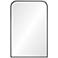 Jackline Powder-Coated Matte Black 24" x 36" Wall Mirror