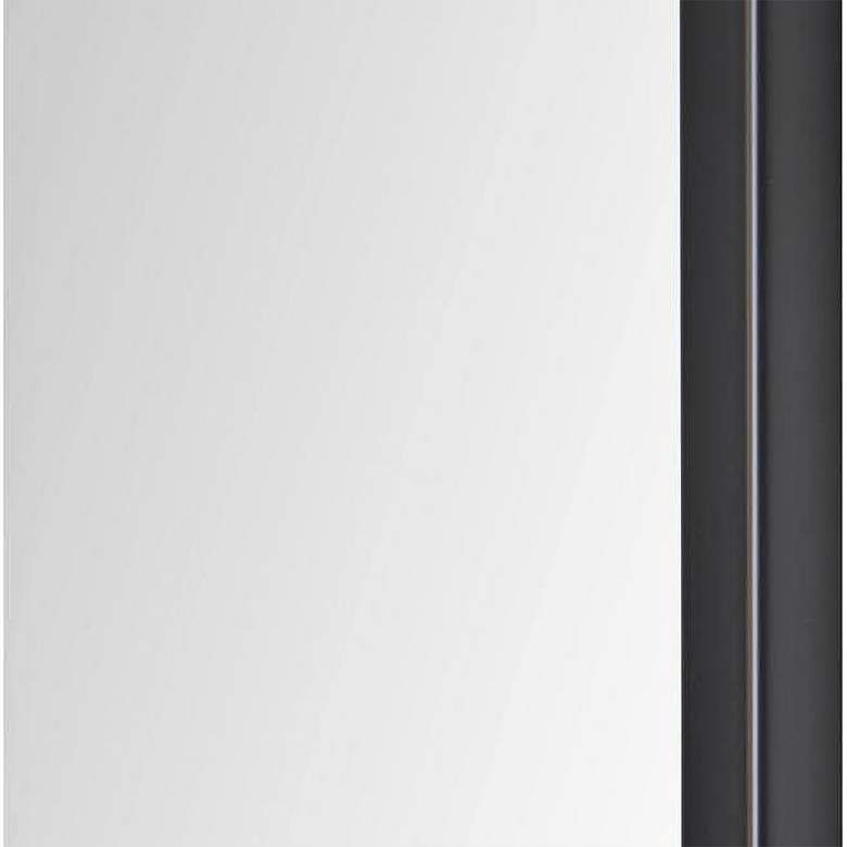 Image 6 Jackline Powder-Coated Matte Black 24" x 36" Wall Mirror more views