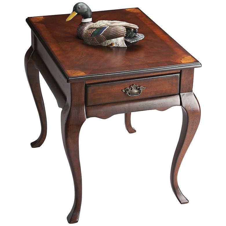 Image 1 Jackson 21 inch Wide Cherry Finish Traditional End Table