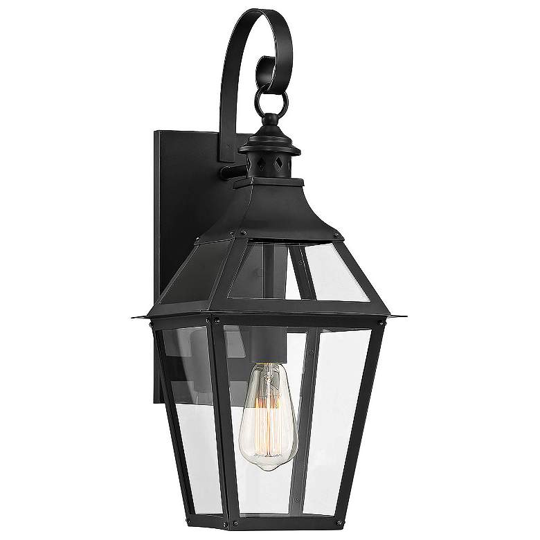 Image 1 Jackson 22 1/4" High Black Outdoor Wall Light