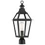 1_Jackson 22 3/4" High Black with Gold Outdoor Post Light