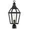 Jackson 22 3/4" High Black with Gold Outdoor Post Light
