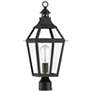 2_Jackson 22 3/4" High Black with Gold Outdoor Post Light more views