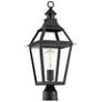 4_Jackson 22 3/4" High Black with Gold Outdoor Post Light more views