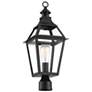 5_Jackson 22 3/4" High Black with Gold Outdoor Post Light more views