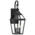 Jackson 24 3/4" High Black 3-Light Outdoor Wall Light