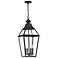 Jackson 29 1/4" High Black with Gold Outdoor Hanging Light