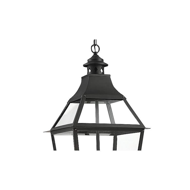 Image 2 Jackson 29 1/4" High Black with Gold Outdoor Hanging Light more views