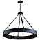 Jackson 36 1/4" Wide Copper Bronze Wagon Wheel Chandelier