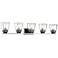 Jackson 42 1/4" Wide Matte Black and Brushed Nickel 5-Light Bath Light