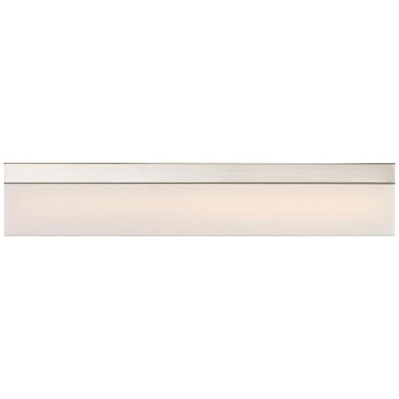 Image 1 Jackson; LED Medium Vanity; Brushed Nickel Finish with White Acrylic