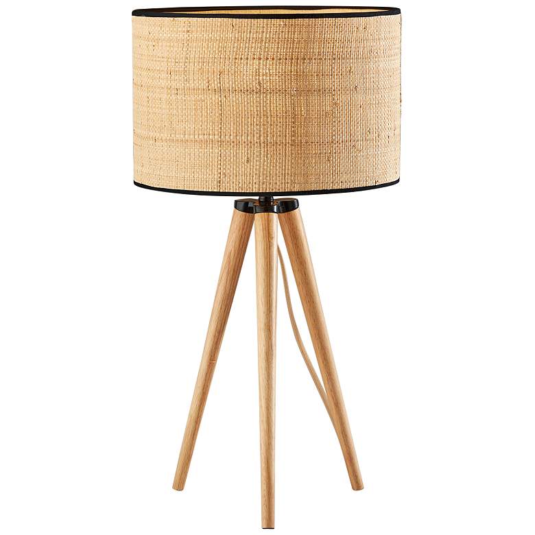Image 3 Jackson Natural Wood Tripod Table Lamp more views
