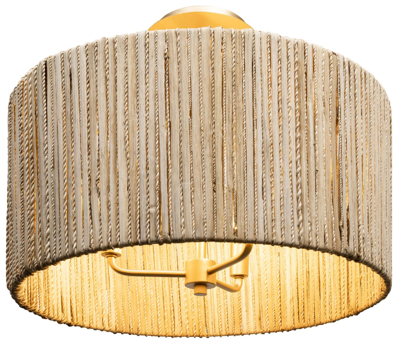 Jacob's Ladder 3-Lt Semi-Flush - French Gold