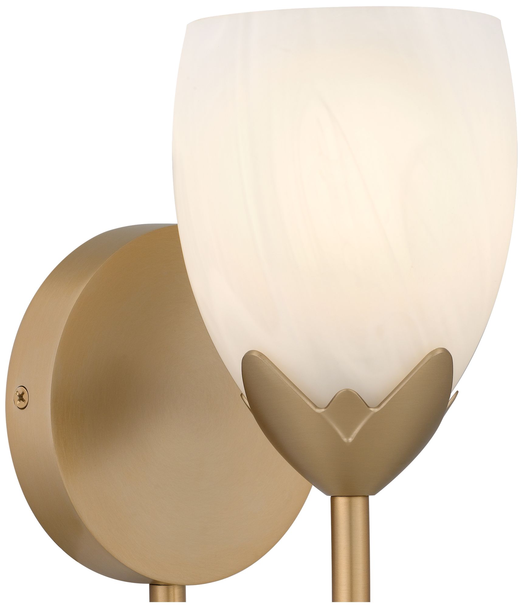 Image 6 Jacobs 1-Light Bronze Gold Wall Sconce more views