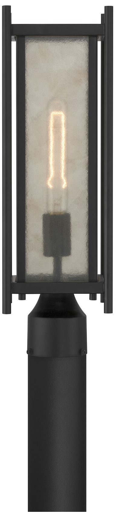 Image 4 Jacobs 1-Light Outdoor Post Lantern in Matte Black more views