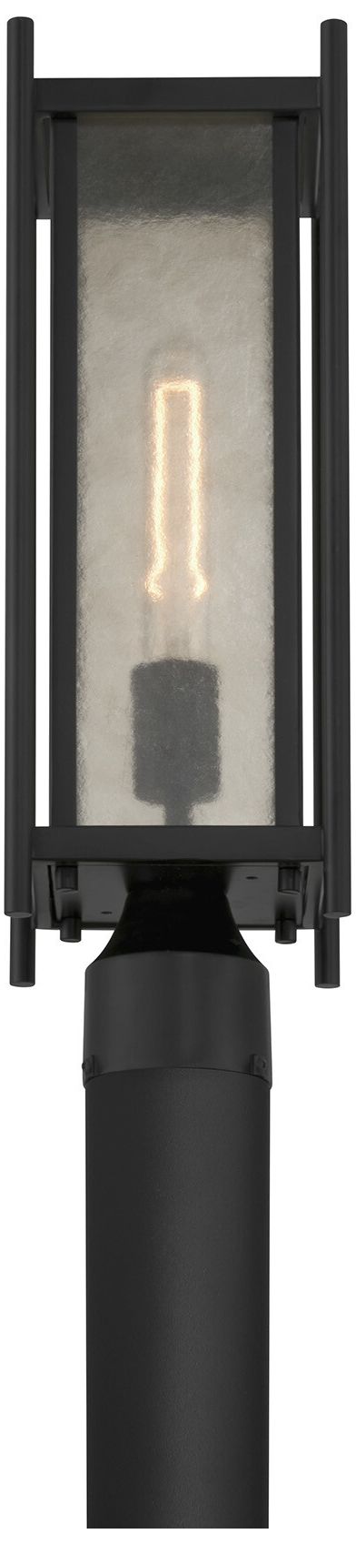 Image 5 Jacobs 1-Light Outdoor Post Lantern in Matte Black more views