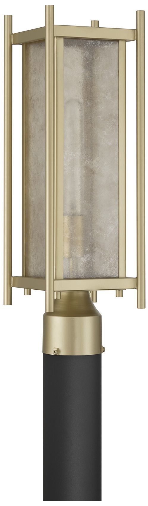 Image 2 Jacobs 1-Light Outdoor Post Lantern in Serene Brass more views