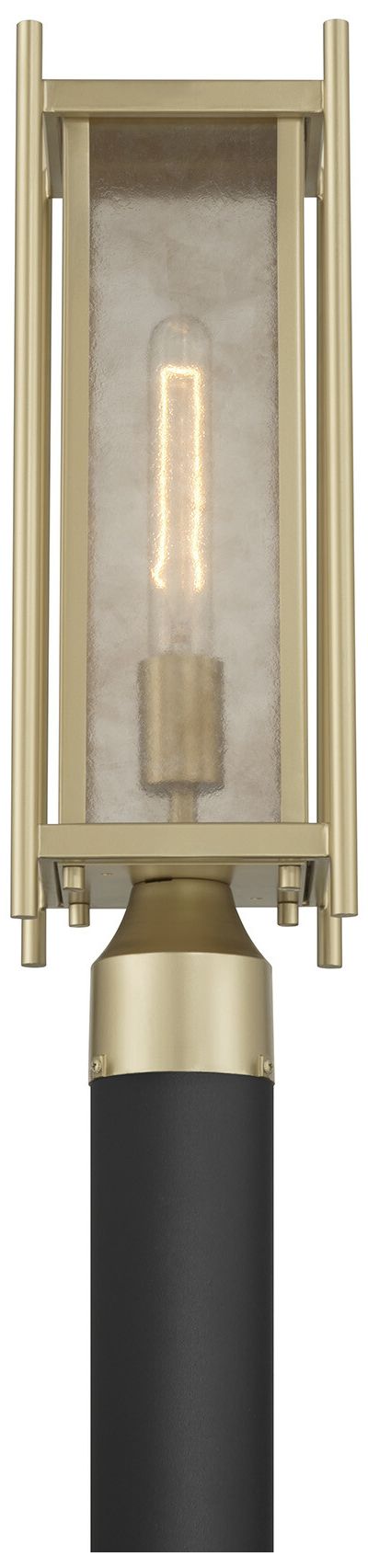 Image 5 Jacobs 1-Light Outdoor Post Lantern in Serene Brass more views