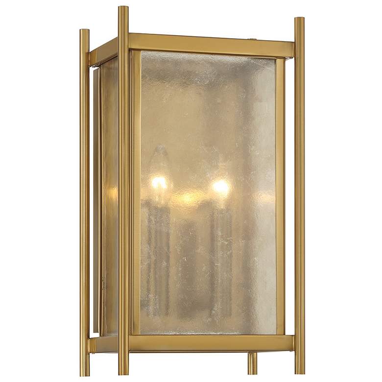 Image 1 Jacobs 2-Light Wall Sconce in Warm Brass