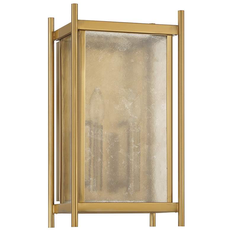 Image 2 Jacobs 2-Light Wall Sconce in Warm Brass more views