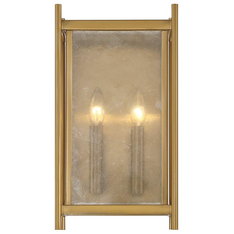 Image 3 Jacobs 2-Light Wall Sconce in Warm Brass more views
