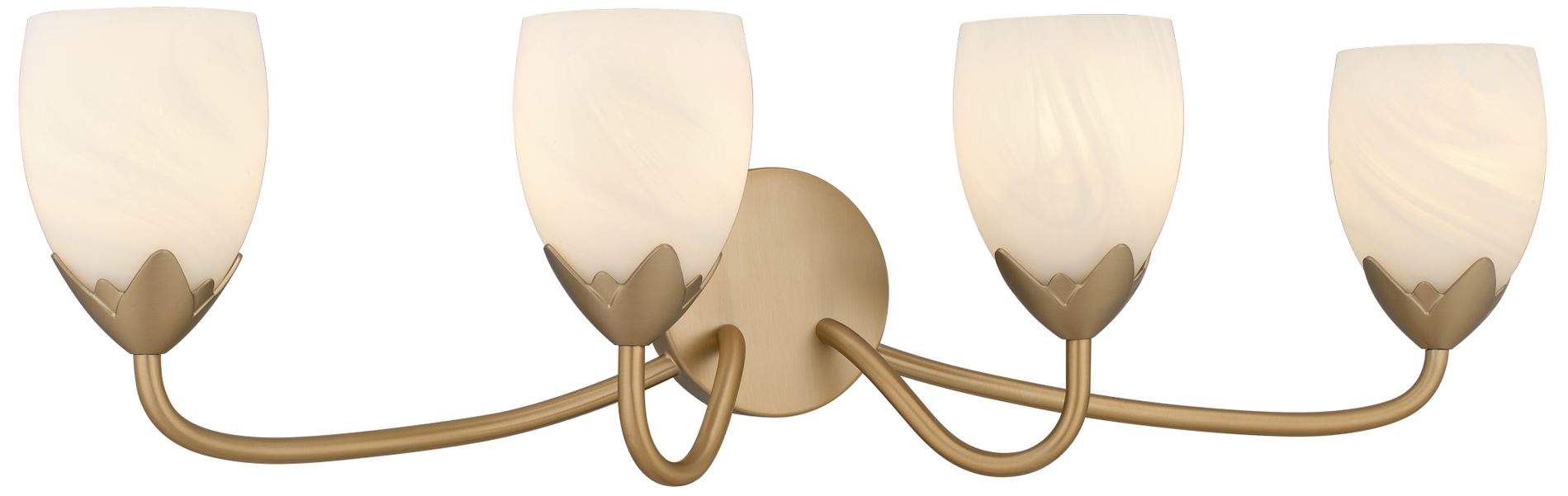 Jacobs 4-Light Bronze Gold Vanity Light
