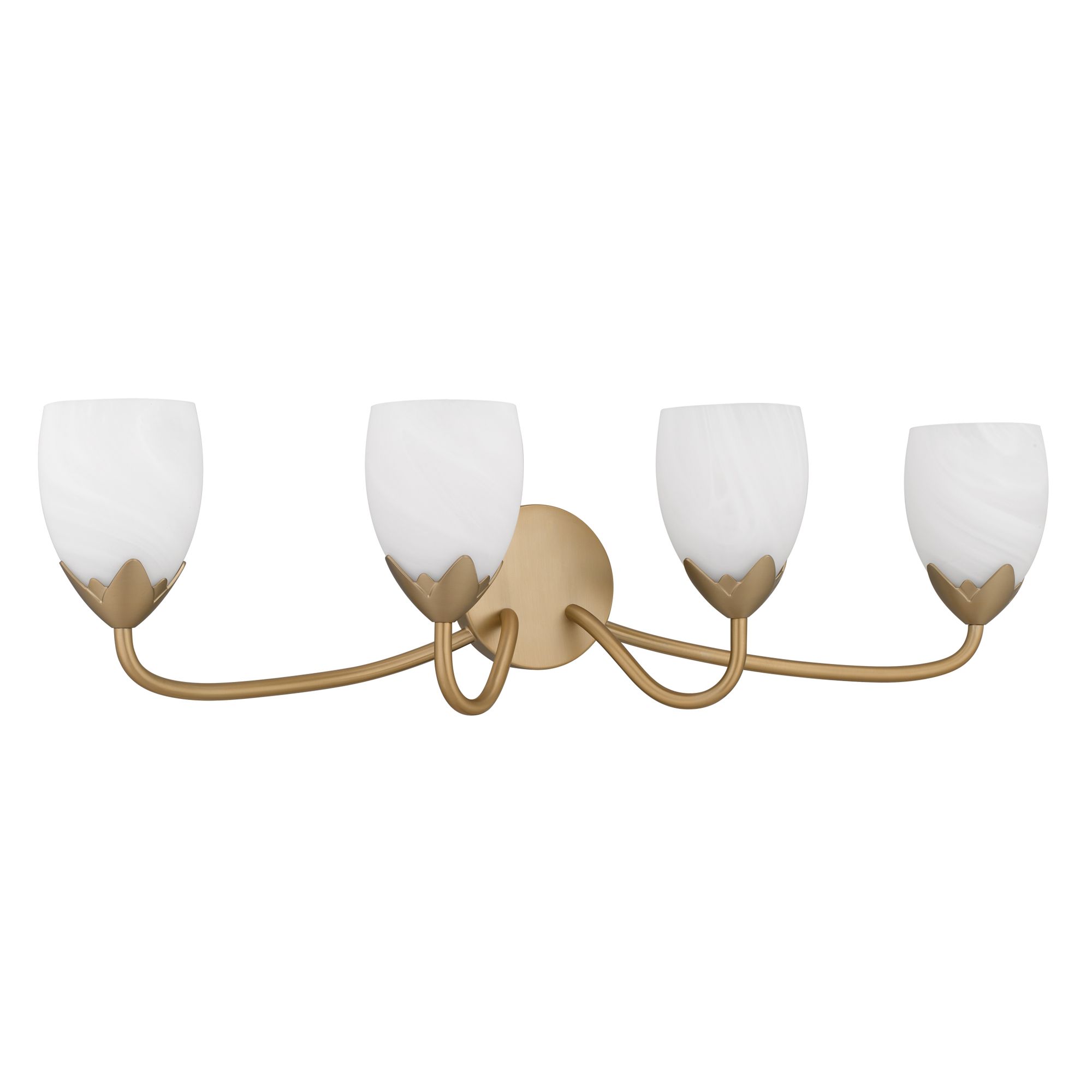 Thumbnail3 of Jacobs 4-Light Bronze Gold Vanity Light more views