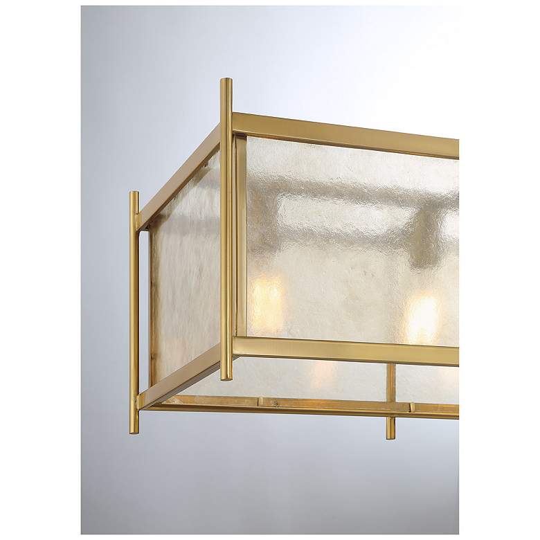 Image 6 Jacobs 5-Light Linear Chandelier in Warm Brass more views