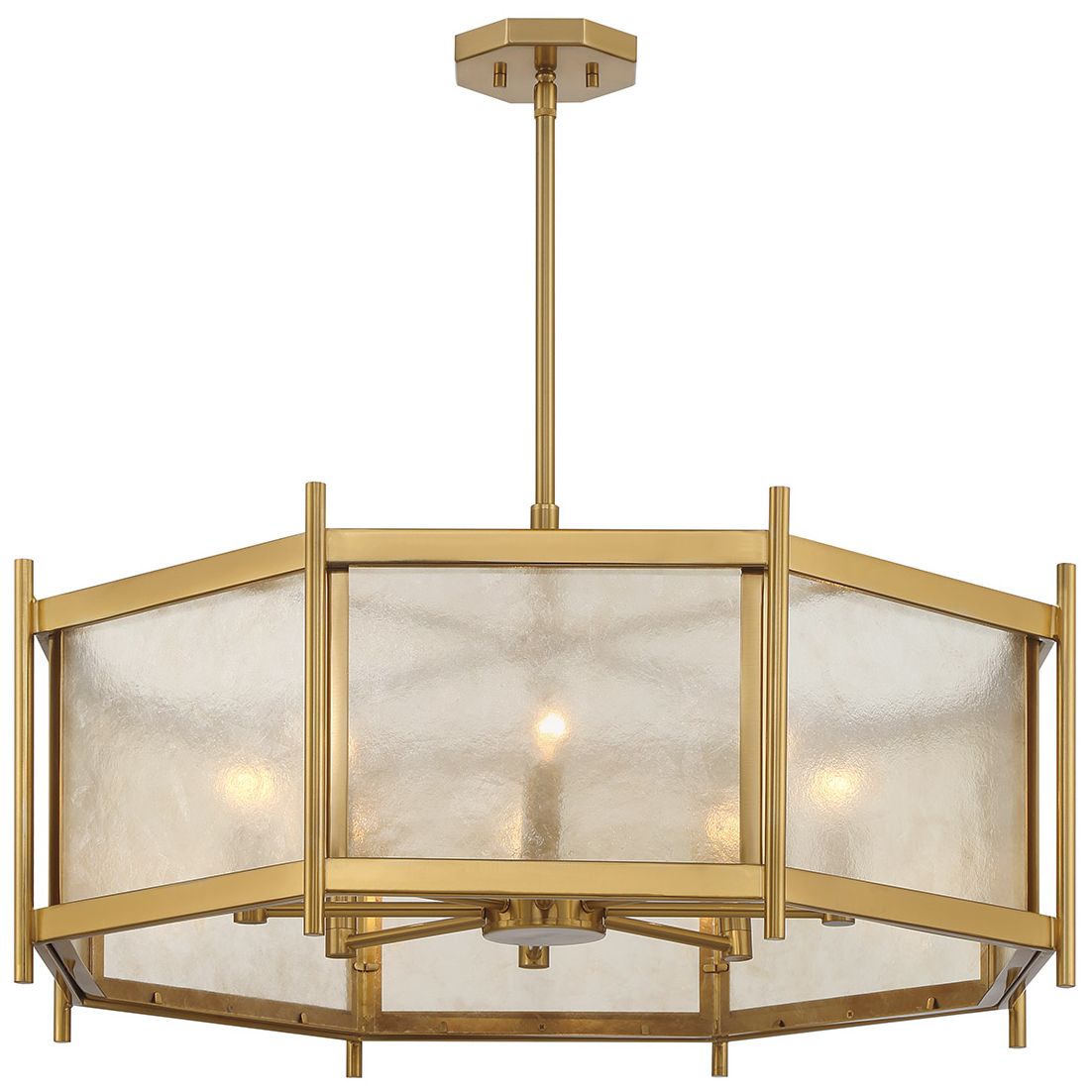 Image 5 Jacobs 8-Light Chandelier in Warm Brass more views