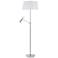 Jacoby Polished Chrome Floor Lamp with LED Reading Light
