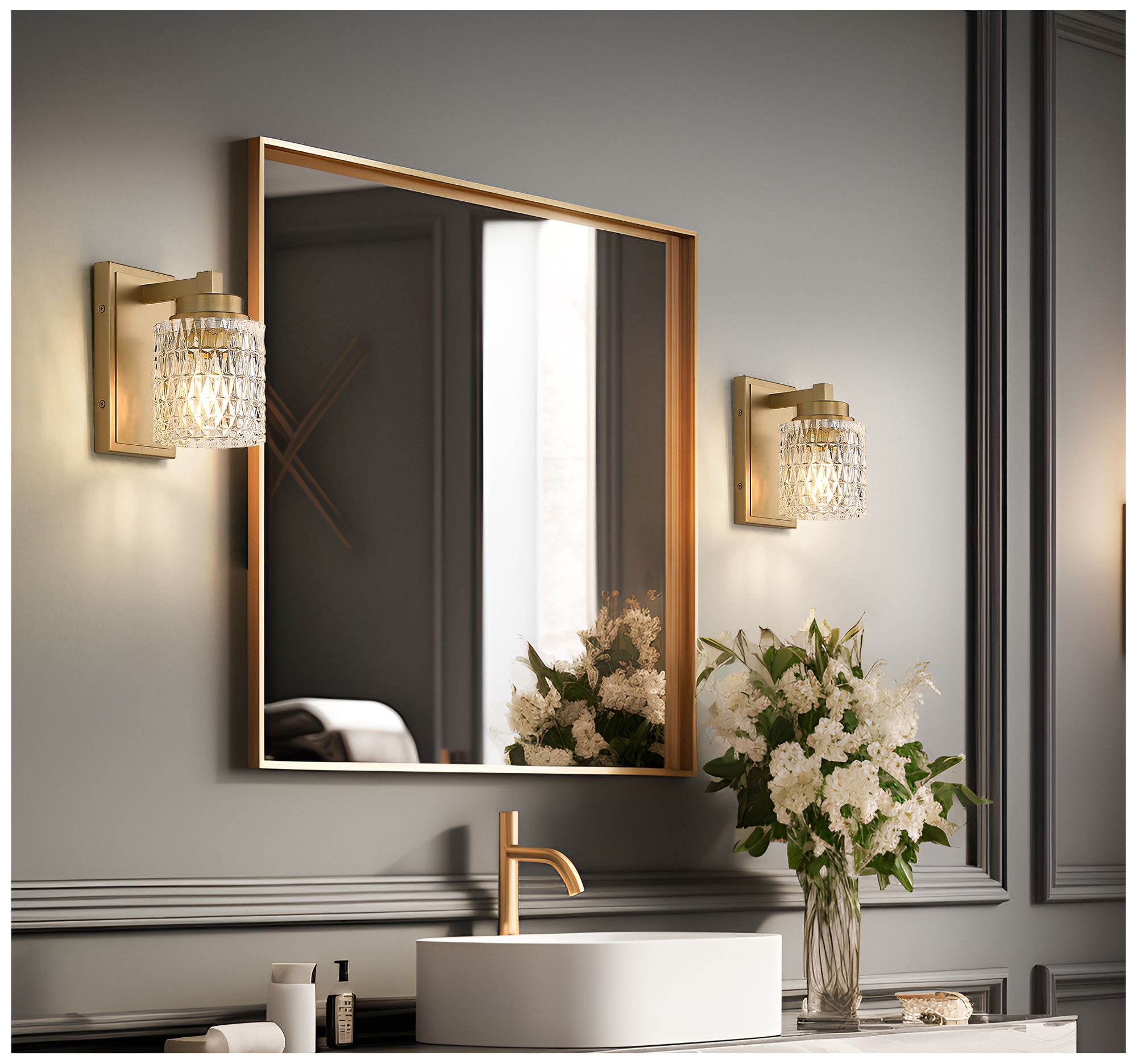 Image 2 Jacqueline by Z-Lite Modern Gold 1 Light Wall Sconce more views
