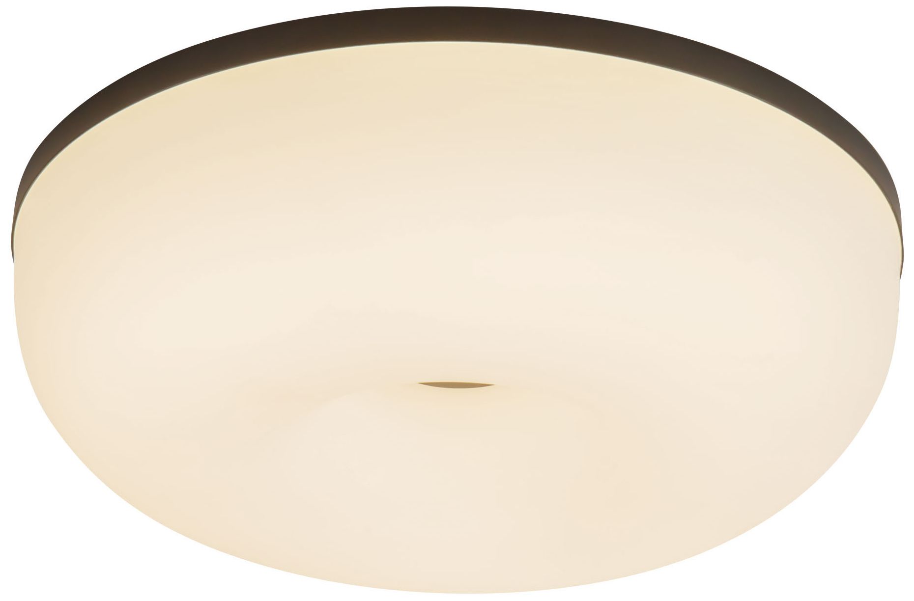 Image 5 Jada 12-in Black dimmable LED Flush Mount with Matte Opal Glass more views