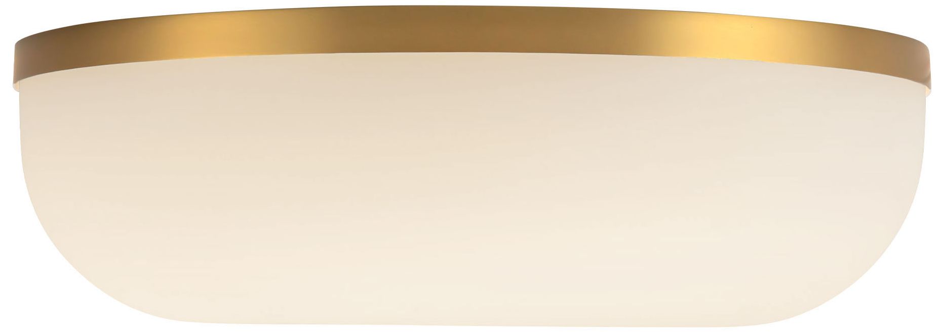 Image 3 Jada 12-in Brushed Gold dimmable LED Flush Mount with Matte Opal Glass more views
