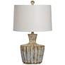 Jada 26" High Distressed Periwinkle Rustic Vase Table Lamp
