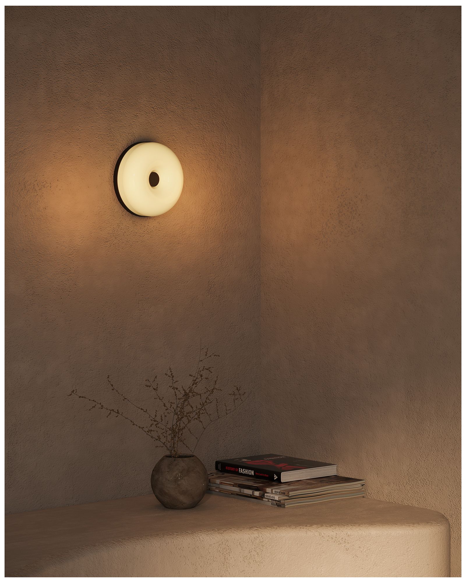 Jada 5-in Black dimmable LED Wall Sconce