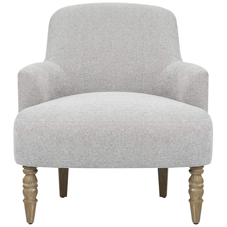 Image 4 Jada Light Gray Woven Dobby Fabric Accent Chair more views