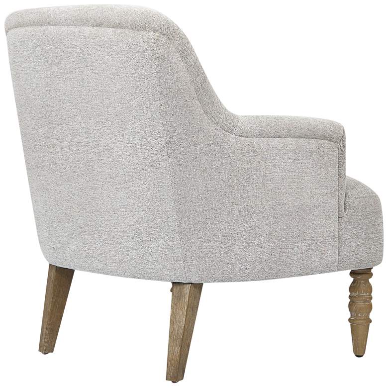 Image 5 Jada Light Gray Woven Dobby Fabric Accent Chair more views