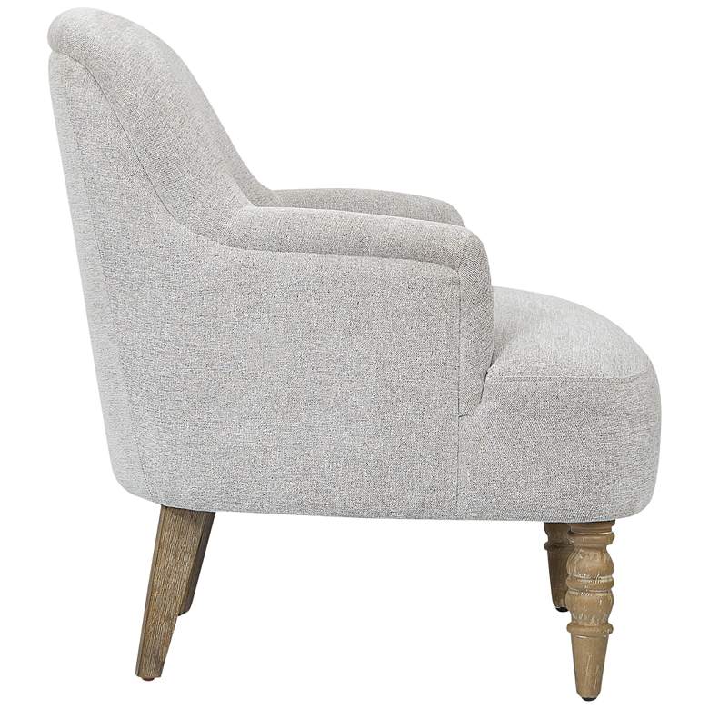 Image 6 Jada Light Gray Woven Dobby Fabric Accent Chair more views