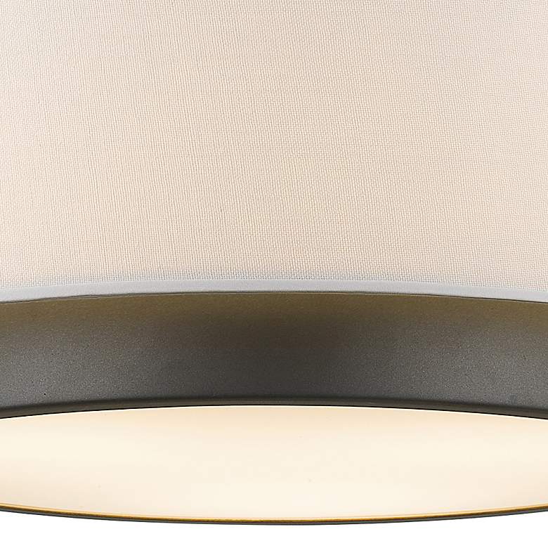 Image 2 Jade 16" Wide Factory Bronze Drum Pendant Light more views