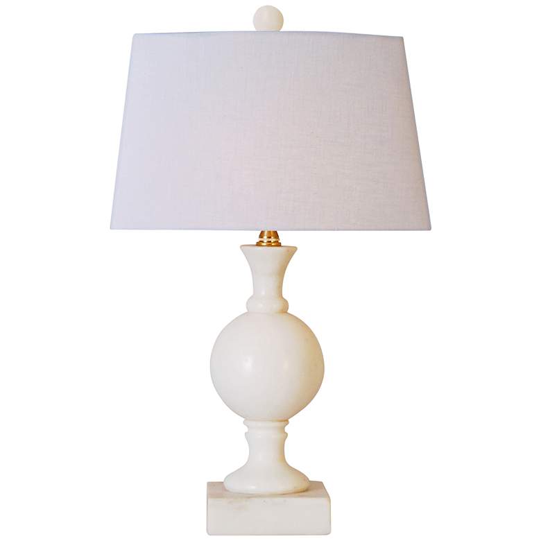 Image 1 Jade Sphere 18 inch High Small White Traditional Accent Table Lamp