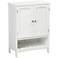 Jaela 23 1/2"W 2-Door White Wood Bathroom Storage Cabinet