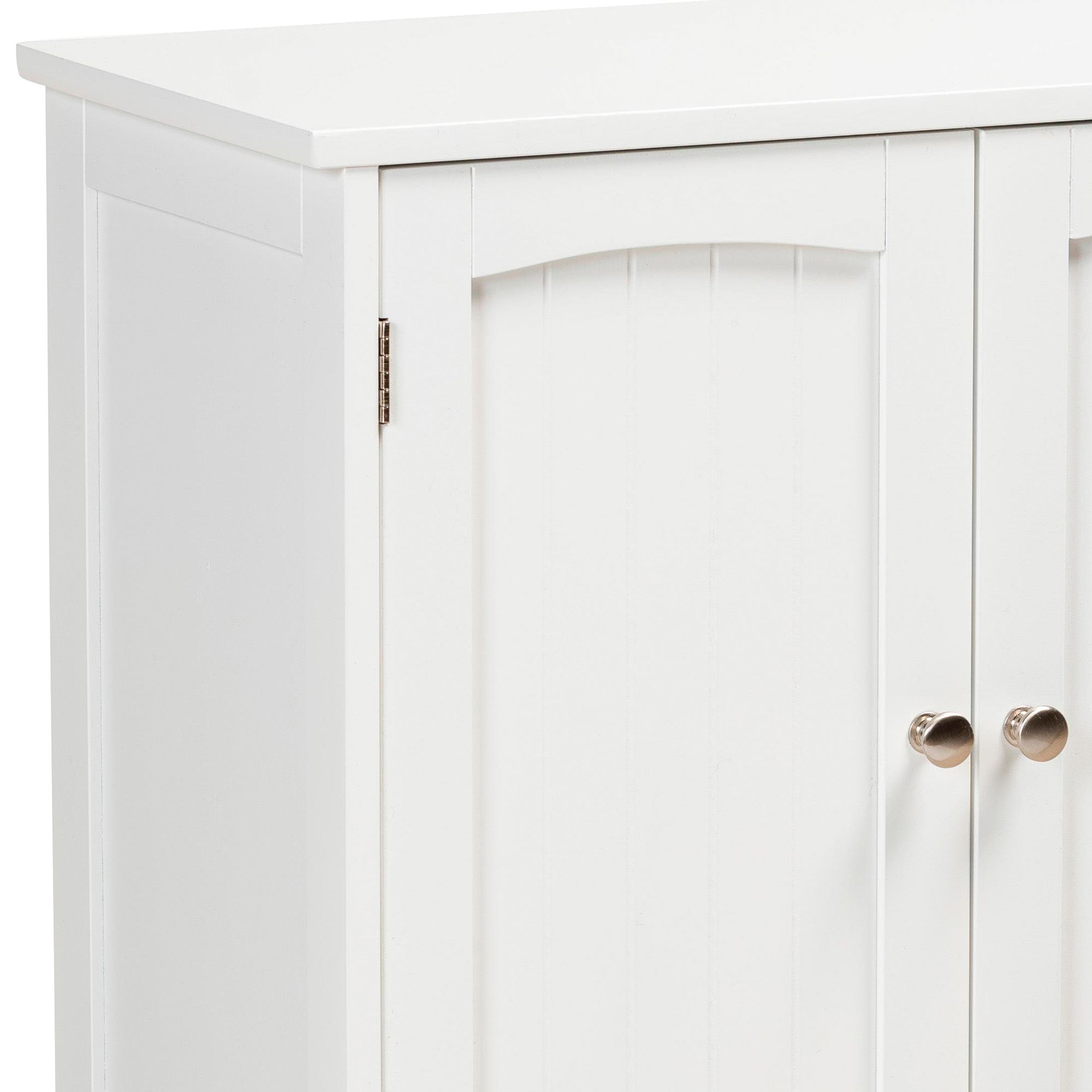 Jaela 23 1/2"W 2Door White Wood Bathroom Storage 781H0